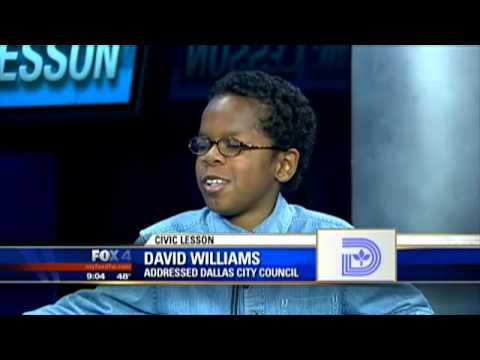 City Council - 02/27/2013 A young man goes to a Dallas City Council meeting to learn, but he was the one who schooled city leaders. David Williams, 11, found his voice Wedn...