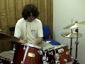Samus at age 15 trying double bass