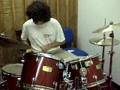 Samus at age 15 trying double bass
