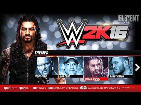 WWE 2K16 Demo - New Superstar Menu Themes! - PS4/XB1 Notion