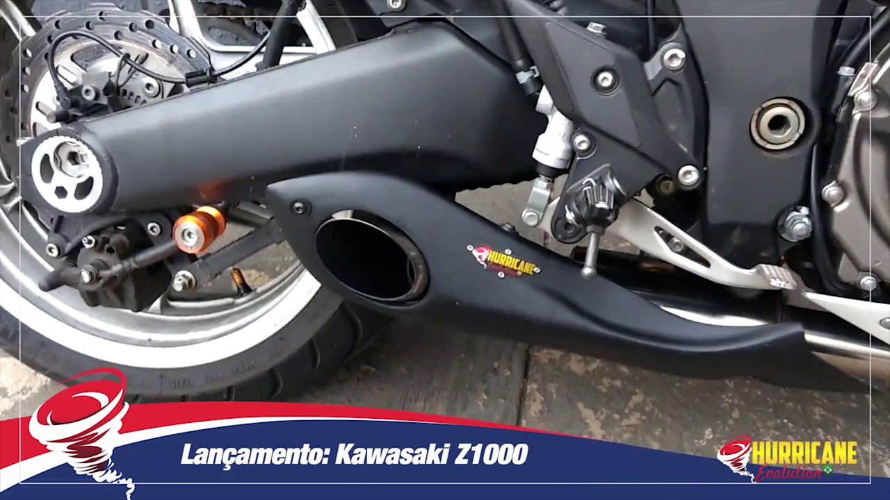 Capa do vídeo  Escapamento Hurrimade Evolution Full Kawasaki Z 1000 2010 a 2022