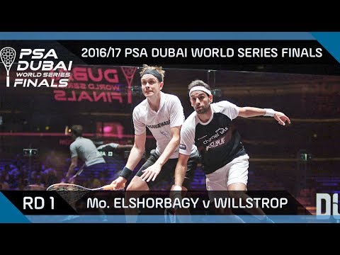 Squash: Mo. ElShorbagy v Willstrop - Rd 1 - PSA Dubai World Series Finals 2016/17