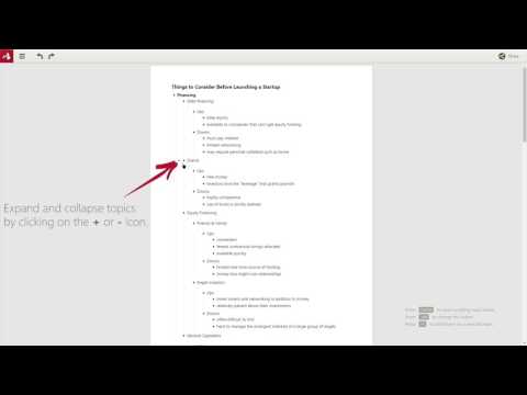 Outlining with
Mindomo