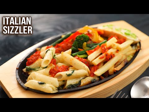Italian Sizzler Recipe | How To Make Italian Sizzler | Step By Step Recipe | Ruchi