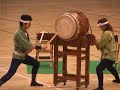 体育祭で和太鼓の演奏が行われました。すごい迫力でした。