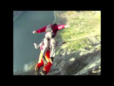 Paralyzed Base Jumper Gets a Piggyback Ride Off Cliff
