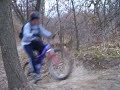 Lawson Raider going up the drop at Smithville Lake Trails