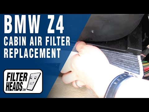 Cabin air filter replacement- BMW Z4