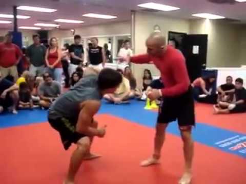 Flying rear naked choke
