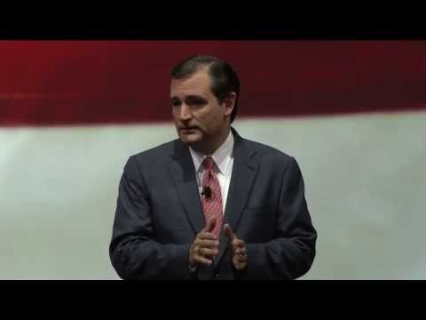 cruz - Texas Sen. Ted Cruz addresses the crowd at the NRA-ILA Leadership Forum, an event of the 2013 NRA Annual Meetings in Houston, Texas. He emphasizes the import...