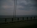 Driving over the Mackinac Bridge.