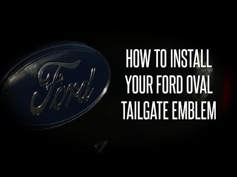 how to black ford emblem