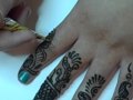 Arabic Henna Design with Mica Glitter
