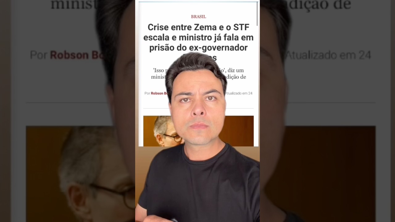 🚨URGENTE: STF quer prender o Zema‼️