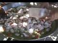 Paella de pescado y mariscos