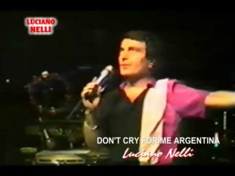 1985 Show di Luciano Nelli alla Capannina di Chianciano Terme - Don't cry for me Argentina