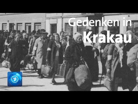 Polen: Gedenkmarsch in Krakau fr von Nazis ermordete jdische Brger