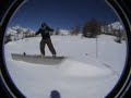 Madesimo snowboard park jibbing again
