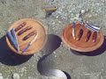 Homemade wood burning camp stove.