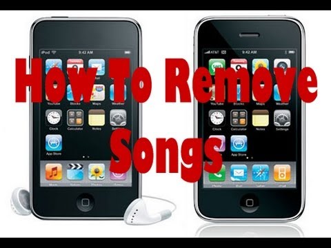 how to eliminate songs from iphone