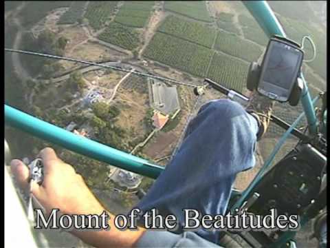 Flying around the Sea of Galilee