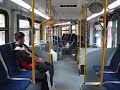 Clips of 2501 turning right, left, and of the rear door operation