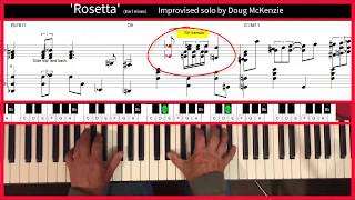 'Rosetta' - jazz piano tutorial