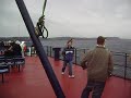 Justin Loses His Hat on the Bell Island Ferry