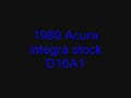 1989 Acura integra test drive with new exaughst and intake