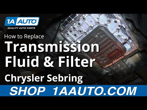 How to Service Automatic Transmission and Filter 2001-06 Chrysler Sebring