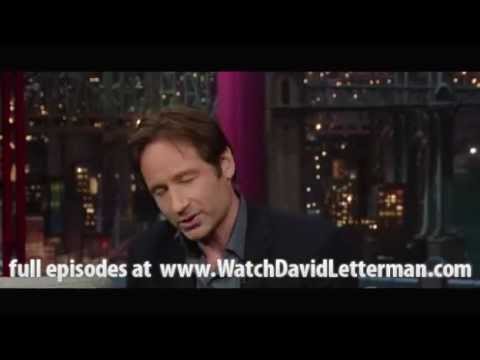 David Duchovny in Late Show with David Letterman December 9, 2011