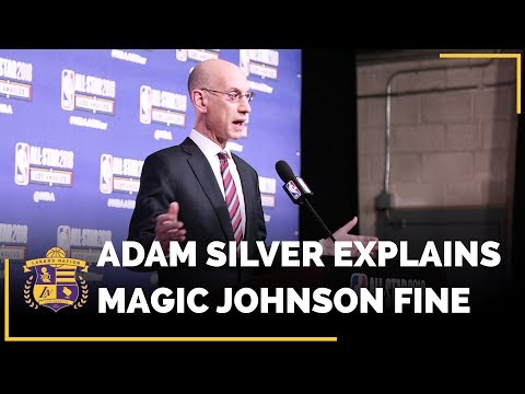 Video: NBA Commissioner Adam Silver Explains The NBA Fine On Lakers Magic Johnson