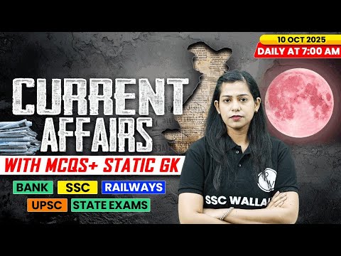Current Affairs Today | 10 October Current Affairs 2025 | Daily Current Affairs | By Krati Mam