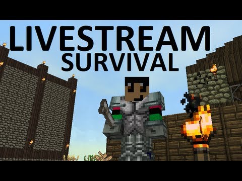 MINECRAFT LiveStream 1# met David: Survival Island