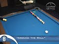 Amazing Pool Trick Shot Around the Wall Masse