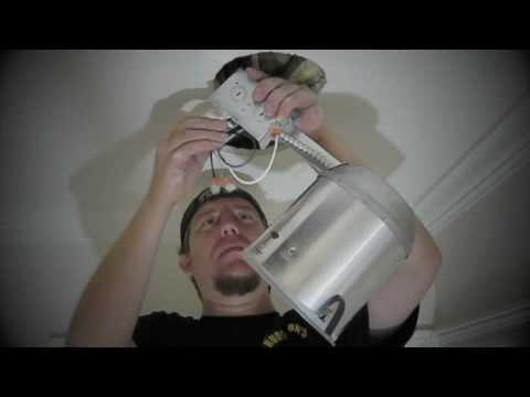 how to fit recessed ceiling lights