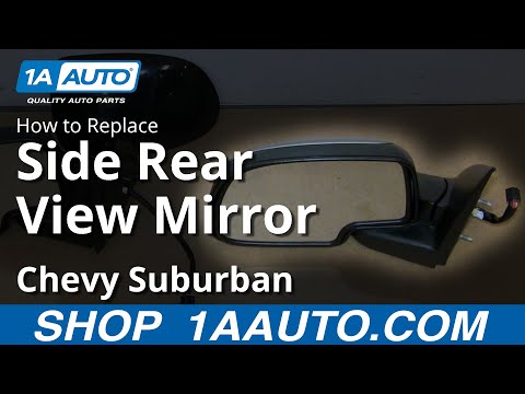 How To Install Replace Rear Side VIew Mirror 2000-06 Chevy Suburban