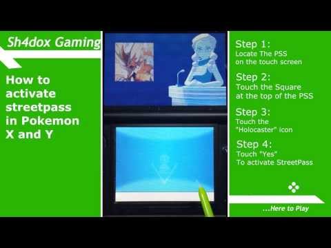 how to turn streetpass on pokemon x