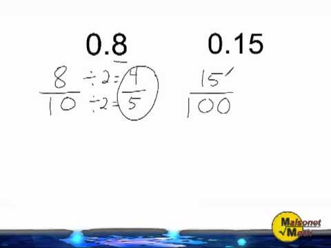 how to turn equivalent fractions into decimals