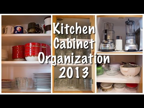 how to organize kitchen cabinets