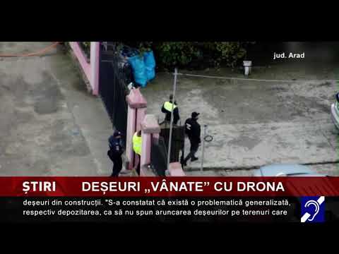 Deșeuri ”vânate” cu drone