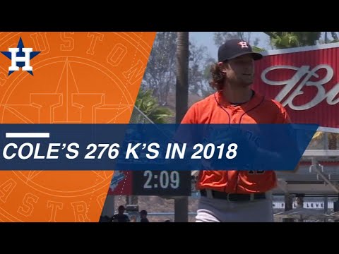 Video: Gerrit Cole K's 276 batters in 2018