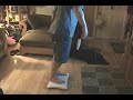 Jeff Durbin playing Wii Fit Hula Hoop Game