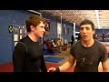 Escape from Side control into D'arce choke
