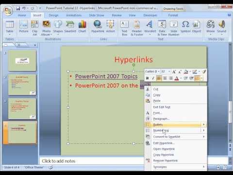 how to set hyperlink in ppt
