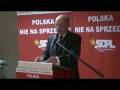 videos de Polska nie na sprzedaż - Konwent SDPL, Marek Borowski cz.1