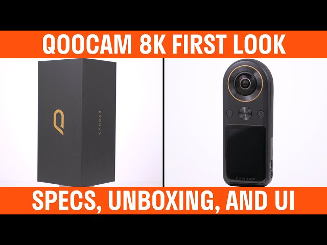 Kandao Qoocam 8K 360° Action Camera Black in Cameras & Camcorders in Kitchener / Waterloo