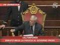 SENATO CADE IL GOVERNO PRODI