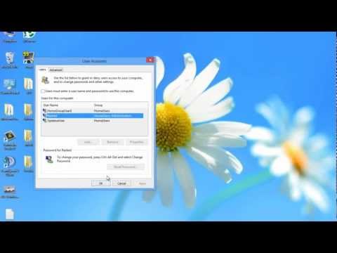 how to remove user password in windows 8