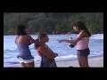 federica pellegrini, beautiful italian swimmer, in a backstage video in seychelles